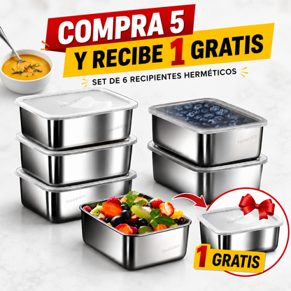 Paga 5, Llévate 6 — Acero Inoxidable Premium