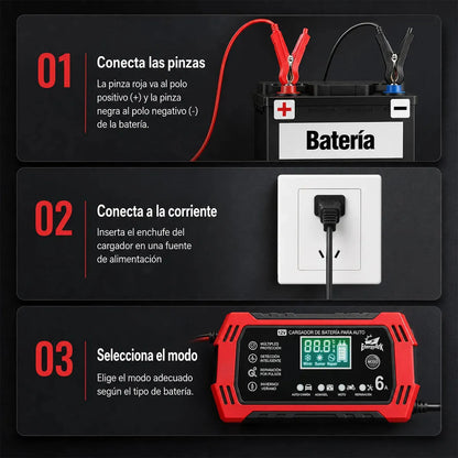 Cargador Reparador Inteligente de Baterías