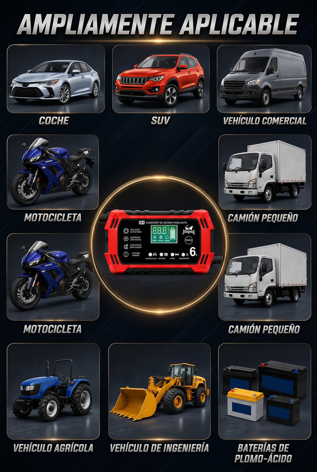 Cargador Reparador Inteligente de Baterías