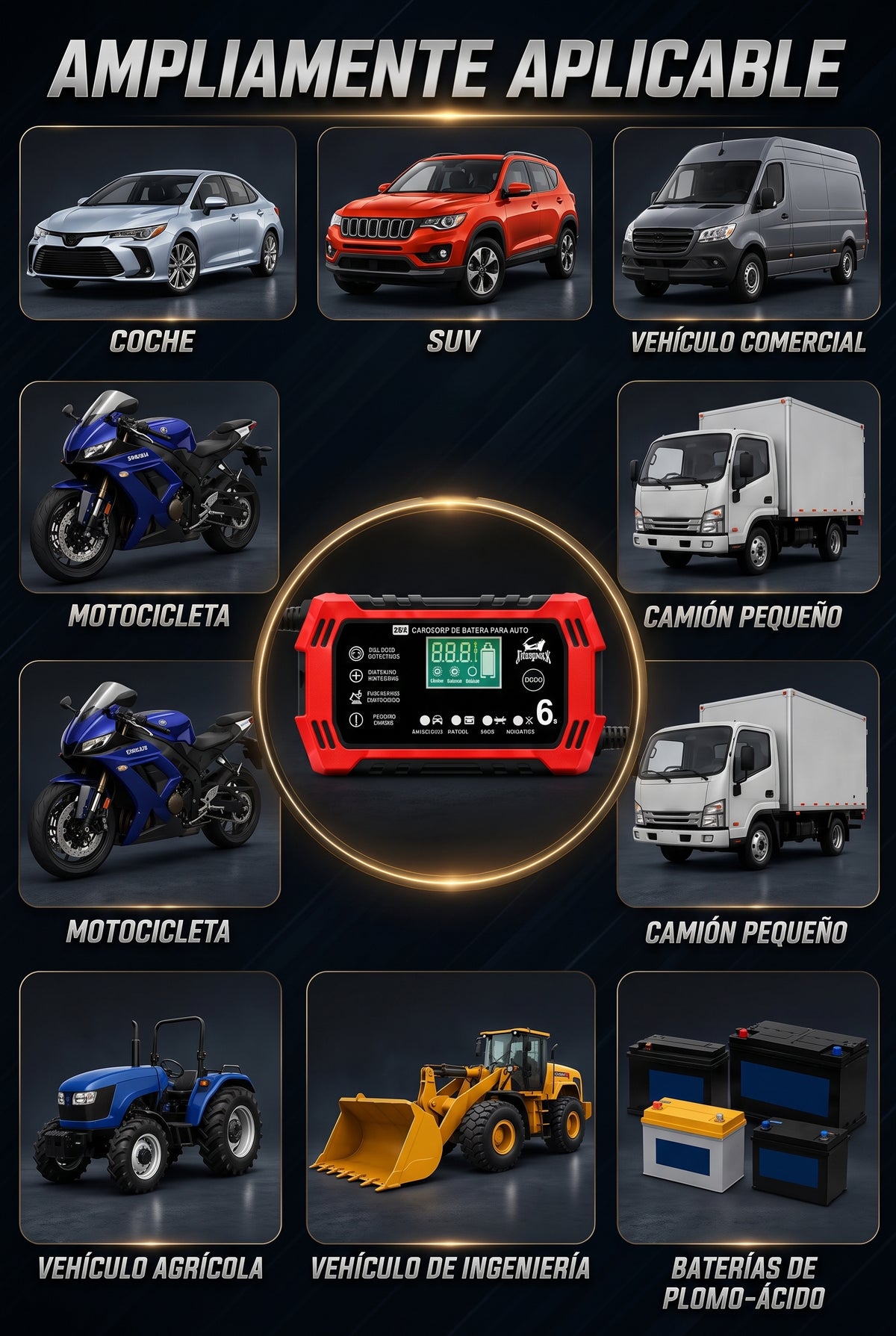 Cargador Reparador Inteligente de Baterías
